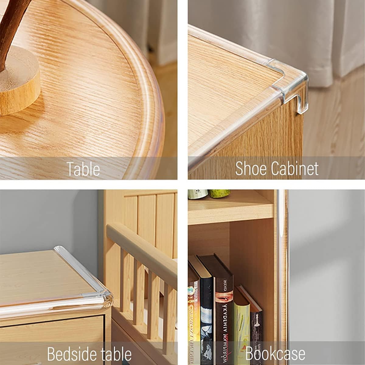 Clear Edge Protector Strip with 4 Corner Protectors, Baby Proofing Kit for Furniture: image 7