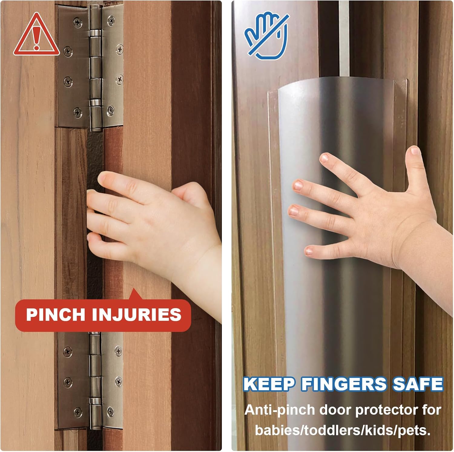 Door Finger Guards Finger Pinch Guard, 120cm Child Pet Safety Door Hinge Cover Strip, 2: image 2