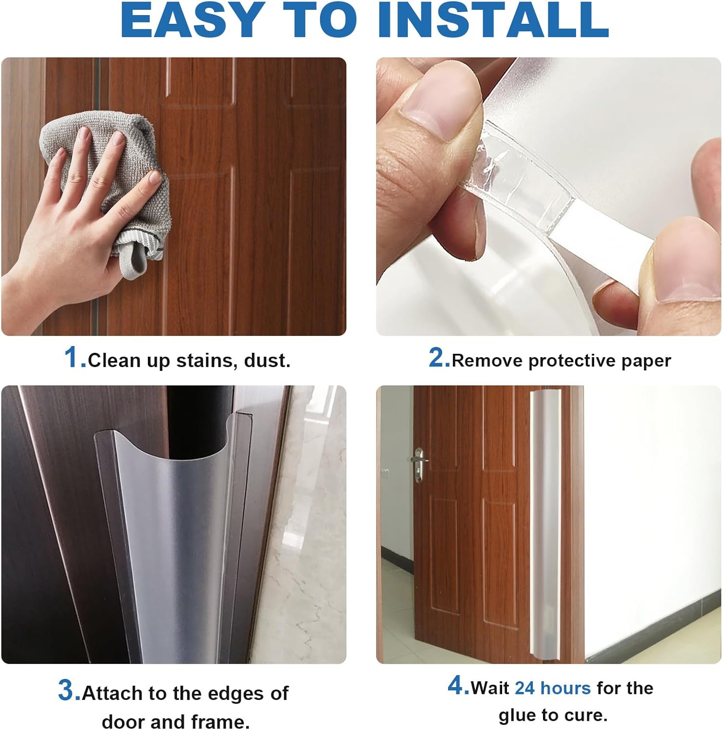 Door Finger Guards Finger Pinch Guard, 120cm Child Pet Safety Door Hinge Cover Strip, 2: image 7