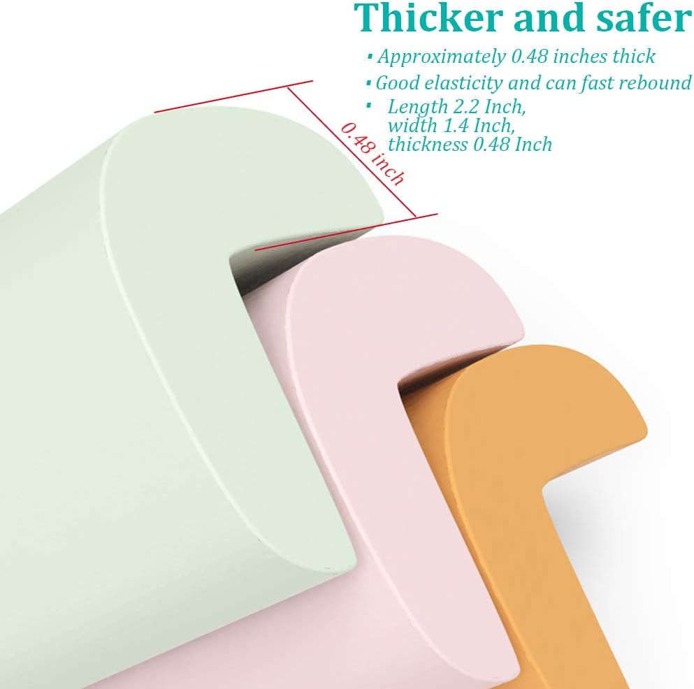 Fozobaiy Foam Baby Corner Protectors, Milky White, 10 Corner Pads, Heavy Duty Pre-Taped: image 3
