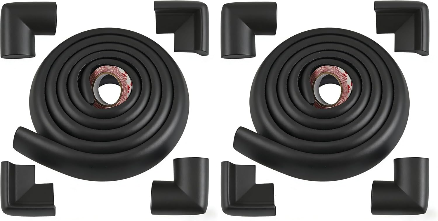Baby Safety Edge Corner Guards Protector Set, 2M Edge Protector & 4 Corner Guards, Foam: image 8