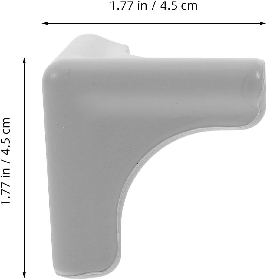 4pcs Corner Protectors Silicone Grey Range Hood Edge Guards, Table Safety Cushion Bumpers: image 5