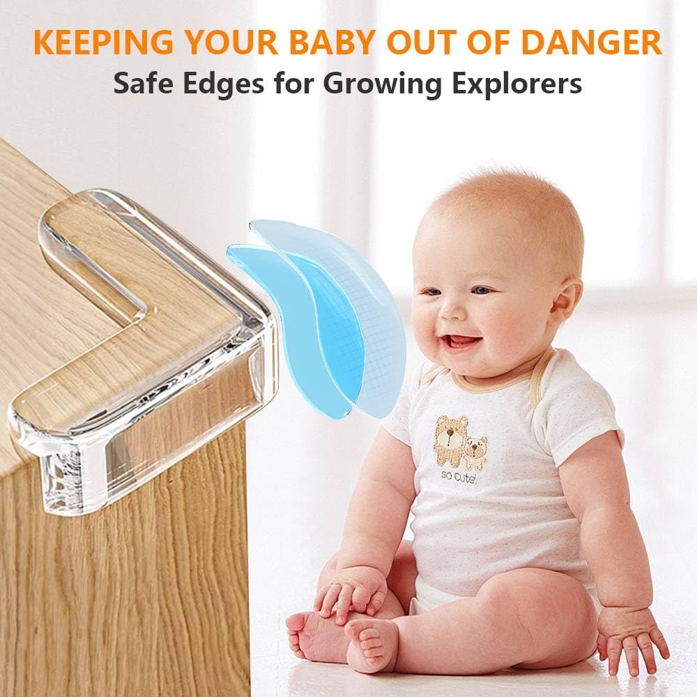 Corner Protectors for Kids 8pcs, L-Shaped Baby Corner Protector Transparent, with Gift Box: image 2