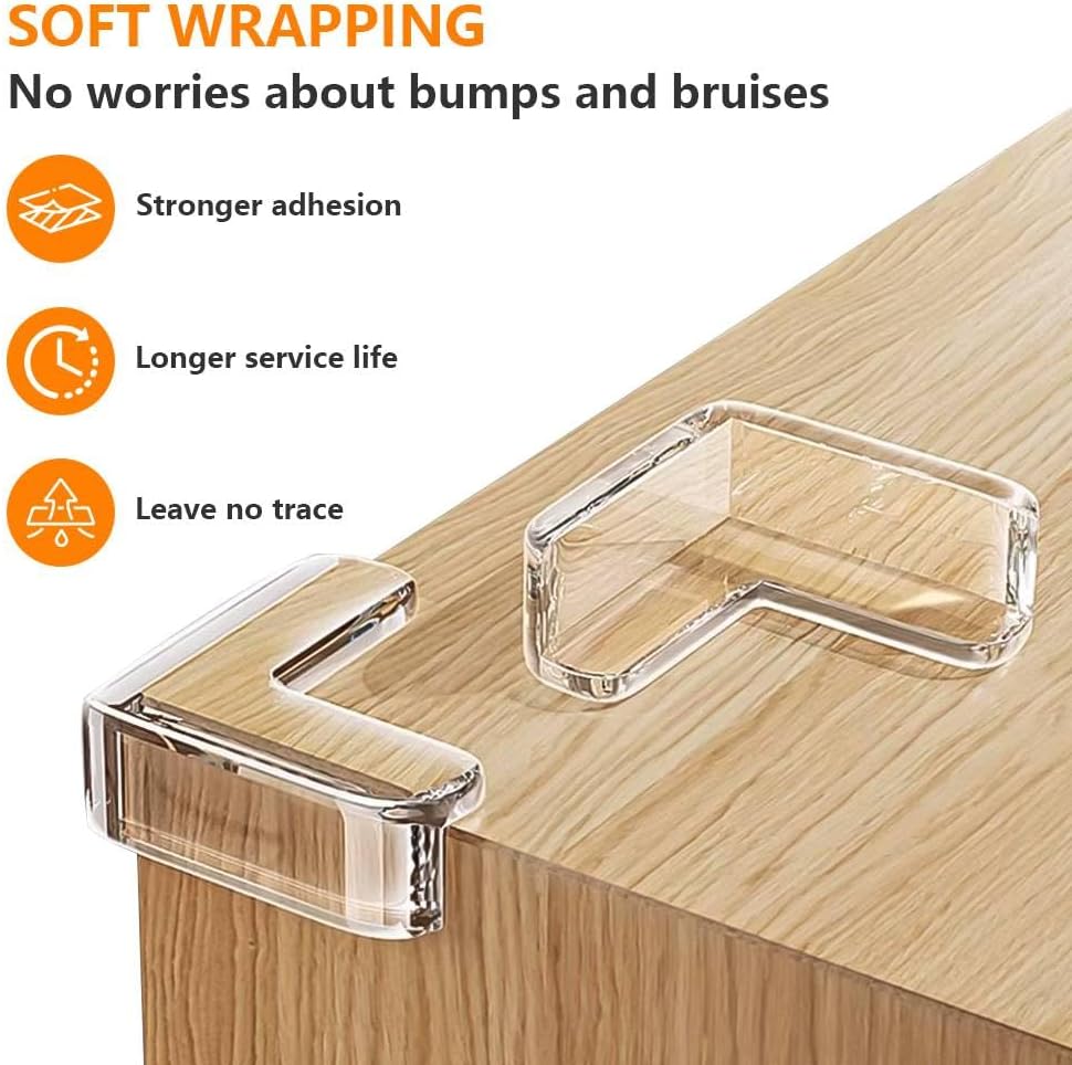 Corner Protectors for Kids 8pcs, L-Shaped Baby Corner Protector Transparent, with Gift Box: image 3
