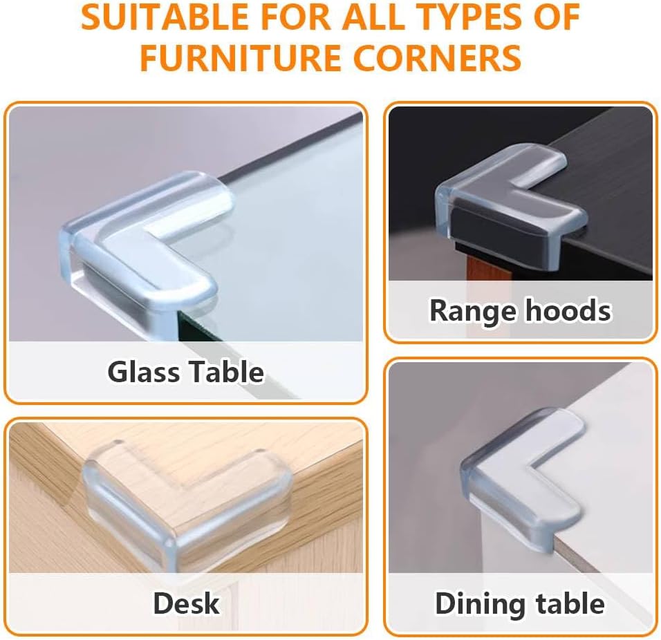 Corner Protectors for Kids 8pcs, L-Shaped Baby Corner Protector Transparent, with Gift Box: image 6
