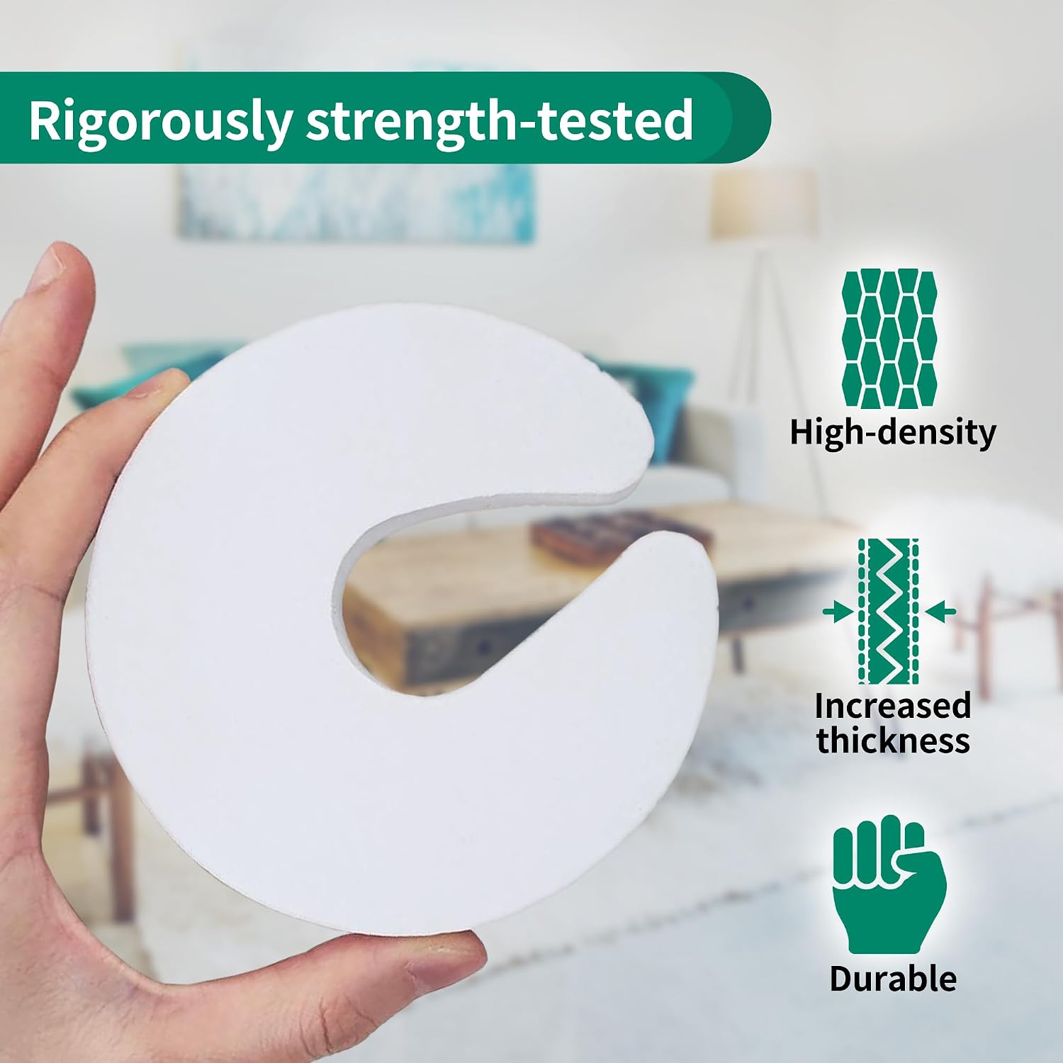 Moonybaby Door Finger Guards, 6 Pack, Extra Thick 2cm Door Slam Stopper, Foam Finger: image 2