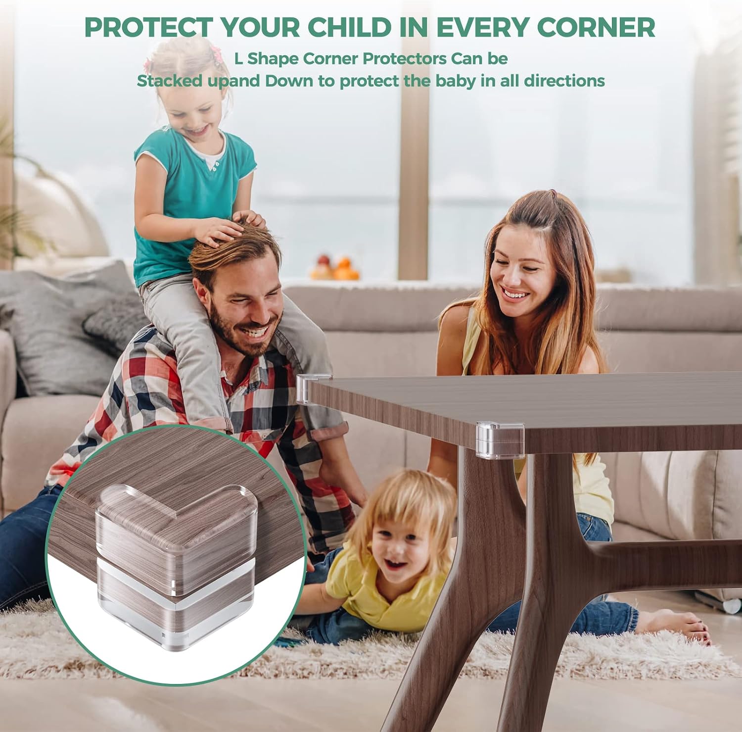 Peakally Corner Protectors for Baby 30 Pack, Thick Table Furniture Edge Protectors with: image 8