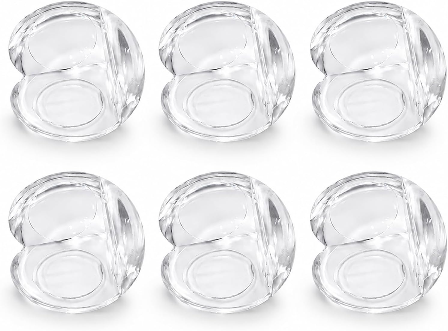Lafefe Baby Corner Protectors, 6pcs Transparent Silicone Round Corner Guards