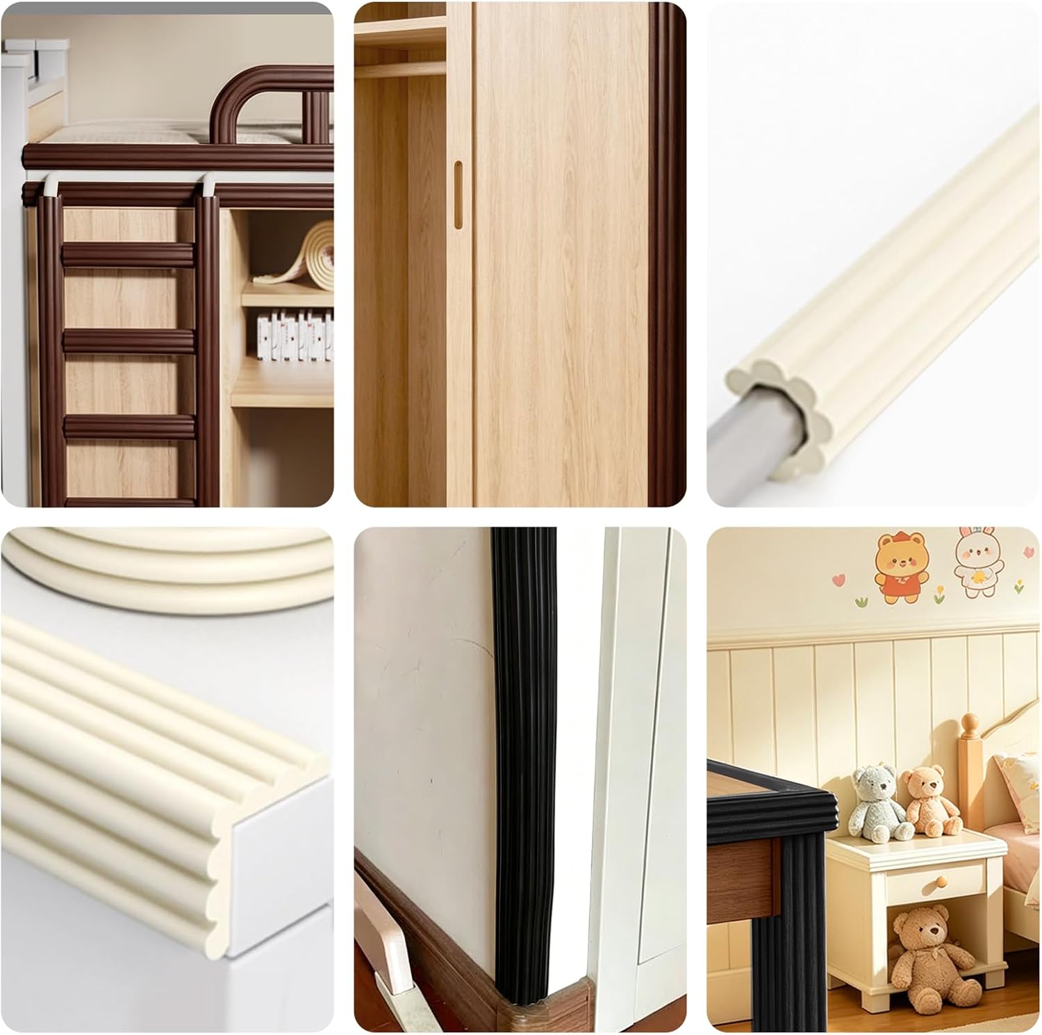 shinfly 5m Baby Proofing Edge & Corner Protectors, Foam Protection Edges, W-Shaped Guards: image 5