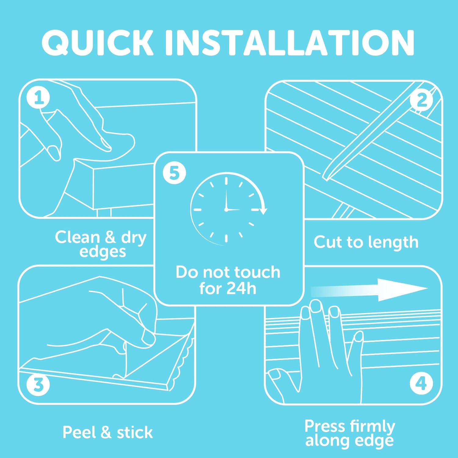 shinfly 5m Baby Proofing Edge & Corner Protectors, Foam Protection Edges, W-Shaped Guards: image 6