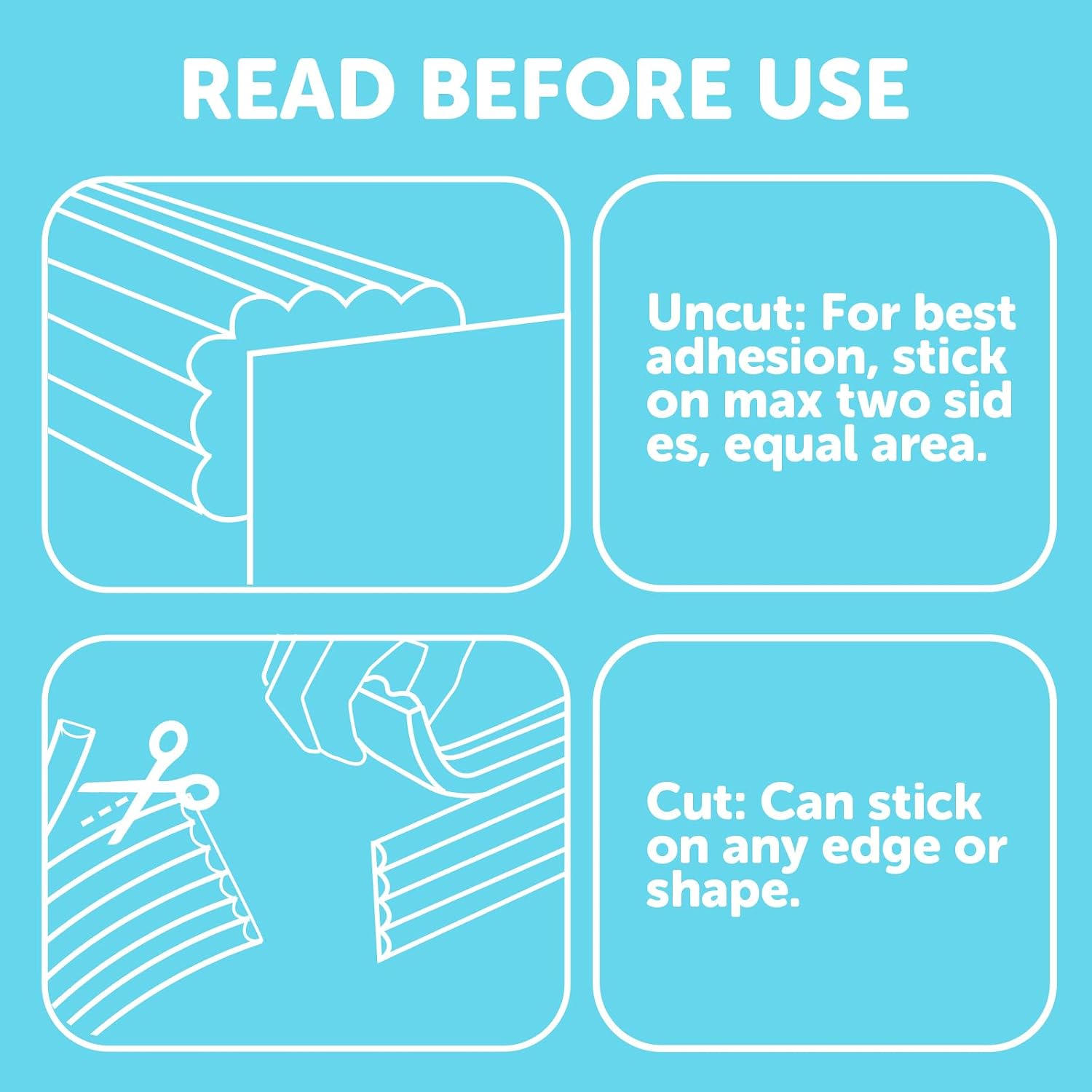 shinfly 5m Baby Proofing Edge & Corner Protectors, Foam Protection Edges, W-Shaped Guards: image 8