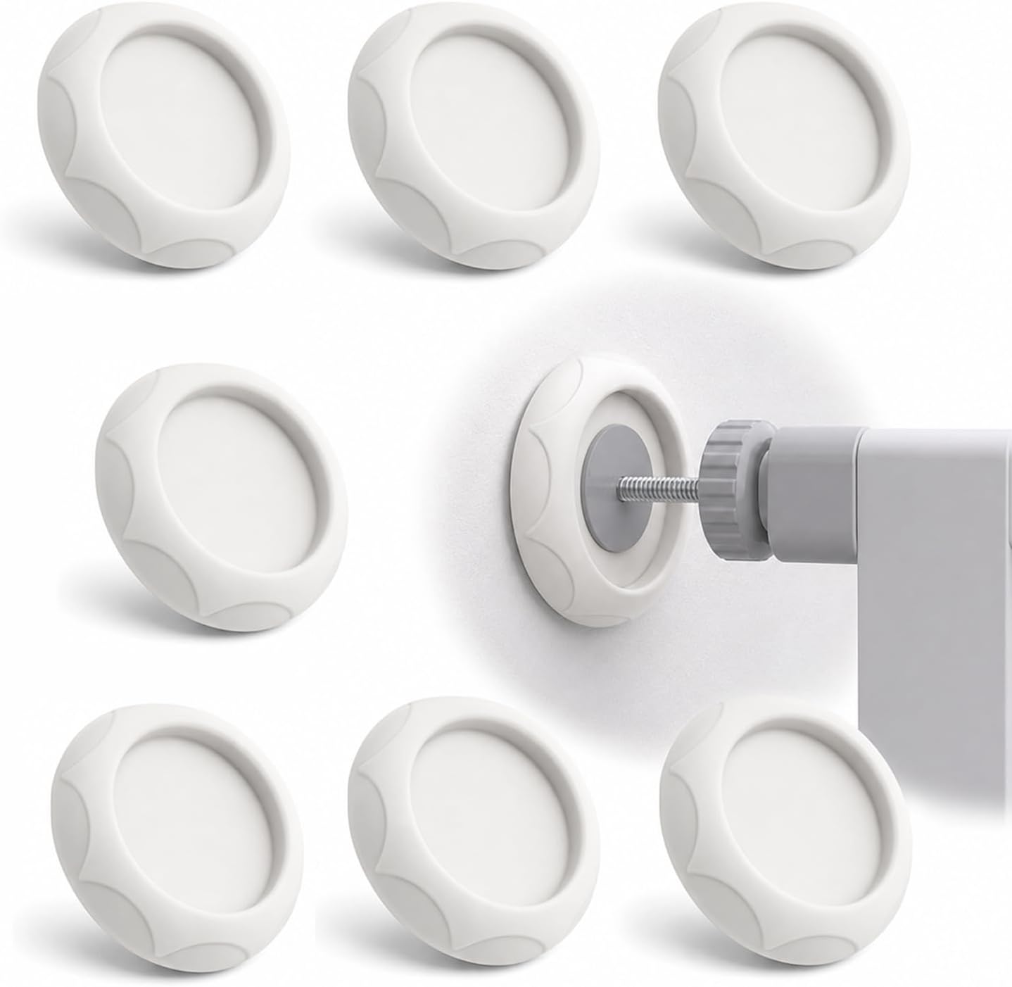 Oiieco 8Pcs Silicone Baby Gate Wall Protectors, Stair Gate Wall Saver for Pressure