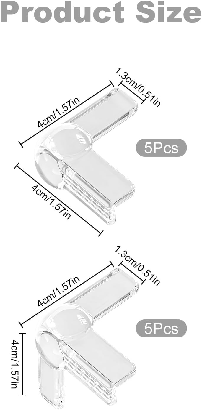 10pcs Table Corner Protectors for Baby, Transparent Anti-Collision Corner Covers: image 2