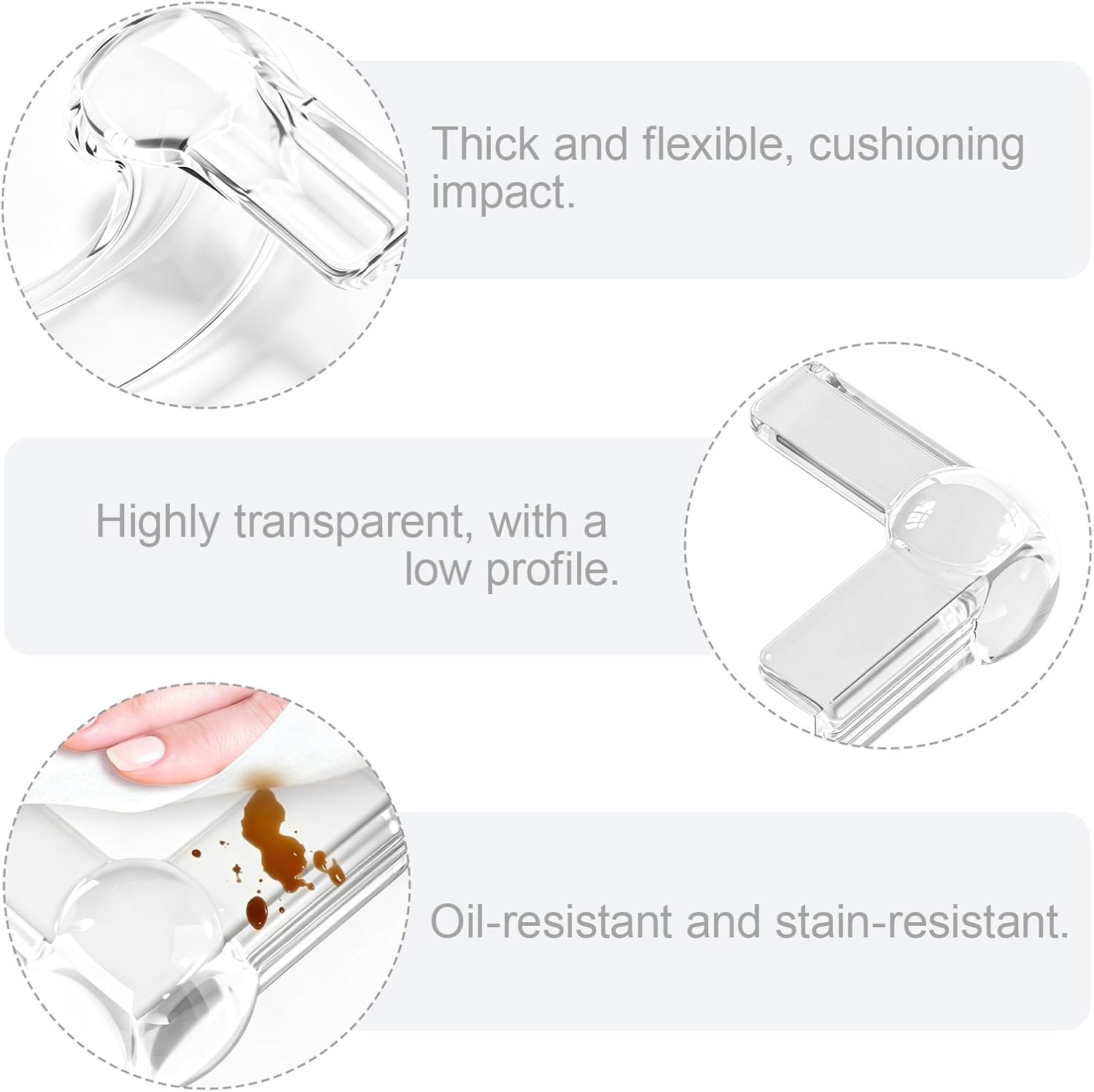 10pcs Table Corner Protectors for Baby, Transparent Anti-Collision Corner Covers: image 3