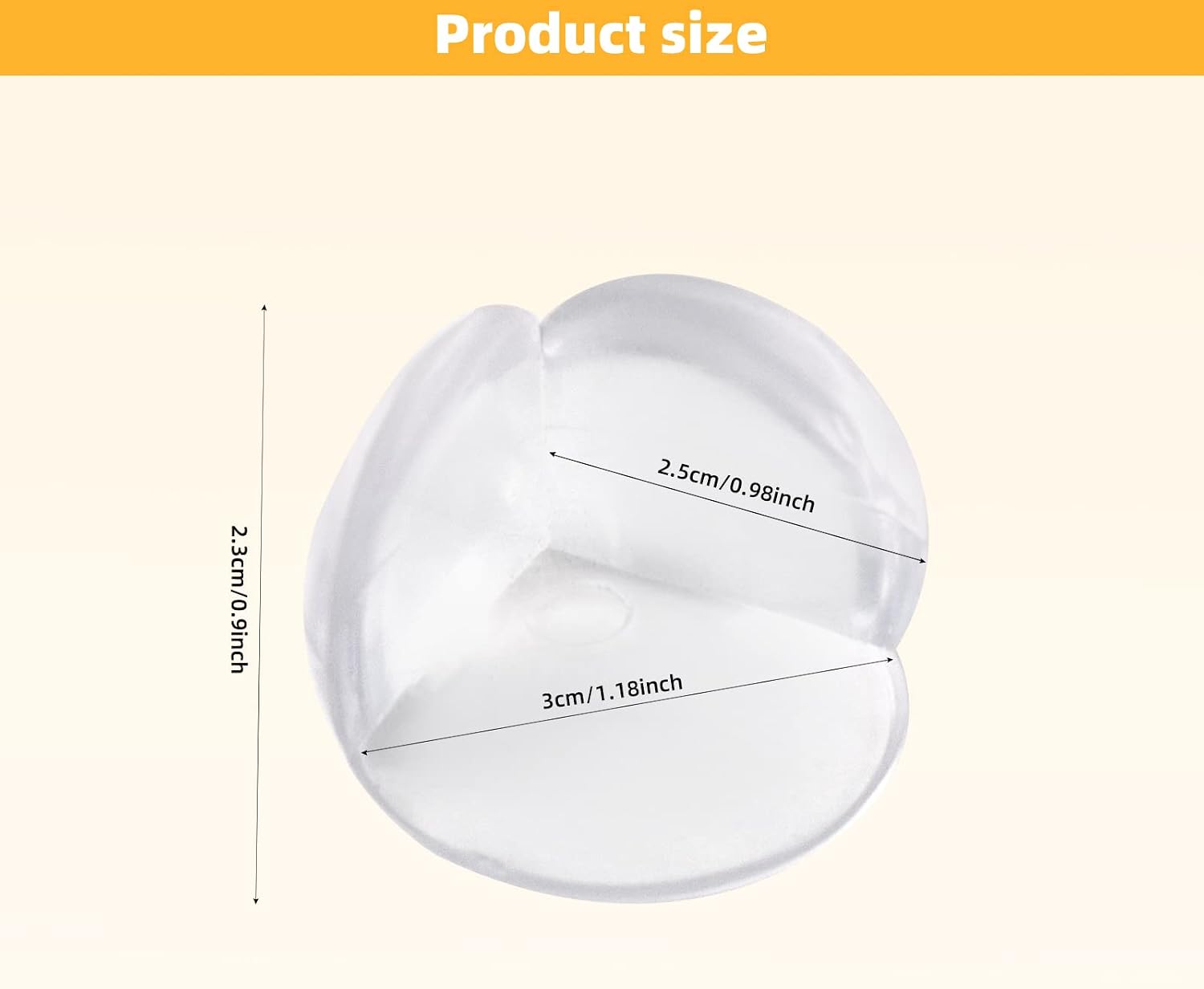 ZHIYE Corner Protectors for Kids, 22 Pcs Clear Baby Proofing Corners with Strong Acrylic: image 3