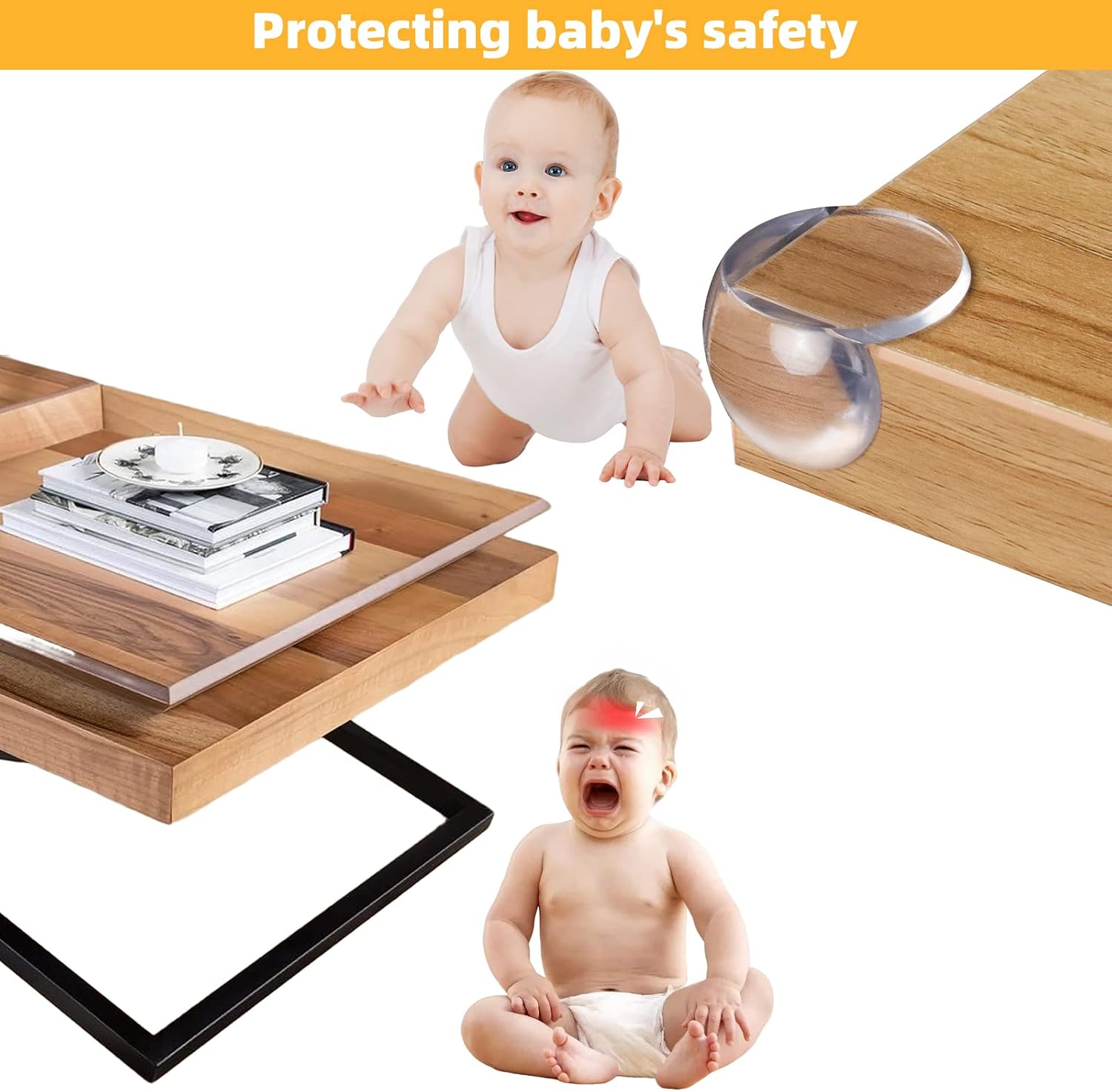 ZHIYE Corner Protectors for Kids, 22 Pcs Clear Baby Proofing Corners with Strong Acrylic: image 5